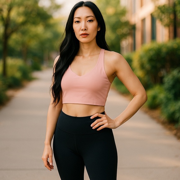 ✨ Fabletics Anywhere Built-In Bra Tank – XL | Light Capri Coral | NWT ✨ - Picture 1 of 6